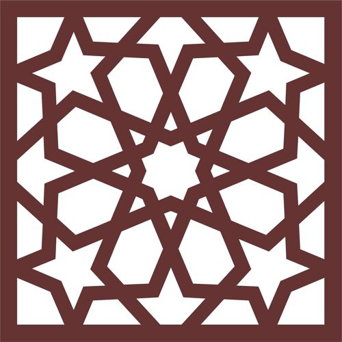 طرح پنجره درز برای برش لیزری شیشه - window seamless grill for laser cut ve - برای دستگاه CNC چوب و لیزر (سی ان سی)