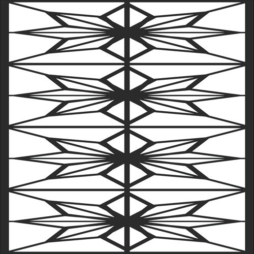 طرح پنجره درز شبکه جداکننده صفحه الگو - window seamless lattice separator screen pattern - برای دستگاه CNC چوب و لیزر (سی ان سی)