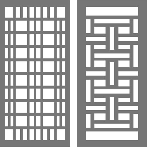 طرح مجموعه طرح صفحه درز پنجره برای برش لیزری - window seamless screen design set for laser cutting - برای دستگاه CNC چوب و لیزر (سی ان سی)