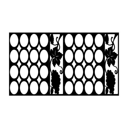 طرح قفسه نوشابه - wine rack - برای دستگاه CNC چوب و لیزر (سی ان سی)