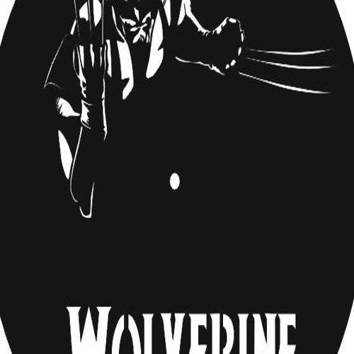 طرح ساعت وینیل ولورین لیزری - wolverine vinyl clock laser cut - برای دستگاه CNC چوب و لیزر (سی ان سی)