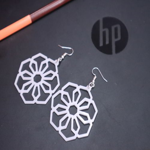 طرح گوشواره اکریلیک زنانه لیزری - women acrylic earrings laser cut ve - برای دستگاه CNC چوب و لیزر (سی ان سی)