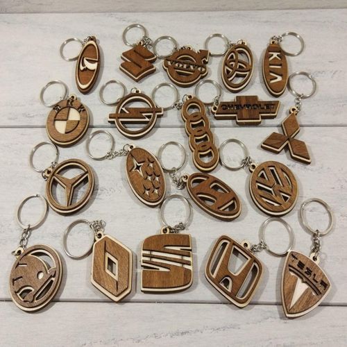 طرح جاکلیدی‌های چوبی ماشین برش لیزر - wood car keychains laser cut ve - برای دستگاه CNC چوب و لیزر (سی ان سی)
