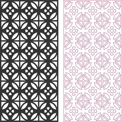 طرح منبت کاری چوب طرح - wood carving pattern design - برای دستگاه CNC چوب و لیزر (سی ان سی)