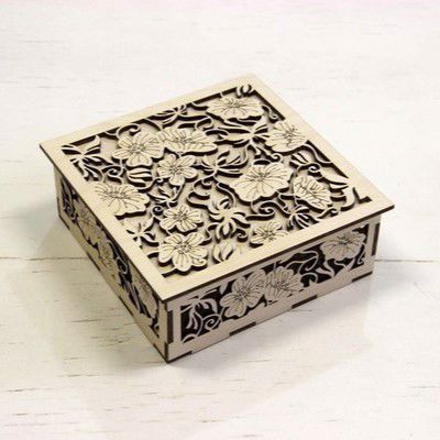 طرح جعبه چوبی - wooden box - برای دستگاه CNC چوب و لیزر (سی ان سی)