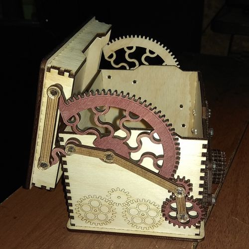 طرح جعبه چوبی با قفل cnc برش لیزری - wooden box with lock cnc laser cut - برای دستگاه CNC چوب و لیزر (سی ان سی)