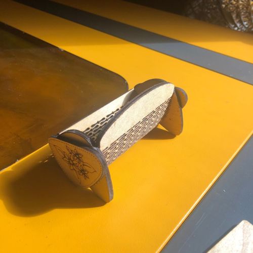 طرح جا کارت ویزیت چوبی برای میز برای برش لیزری - wooden business card holder for desk for laser cutting ve - برای دستگاه CNC چوب و لیزر (سی ان سی)
