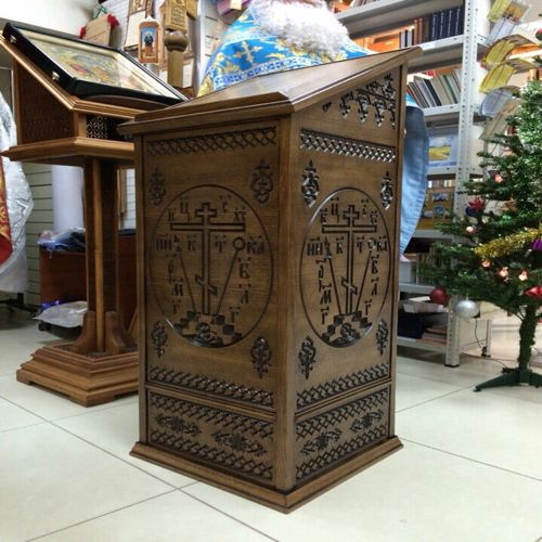 طرح تریبون کلیسای چوبی لیزری - wooden church lectern laser cut ve - برای دستگاه CNC چوب و لیزر (سی ان سی)