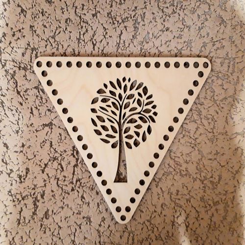 طرح پایه سبد قلاب دوزی چوبی برای برش لیزری - wooden decor crochet basket base for laser cut ve - برای دستگاه CNC چوب و لیزر (سی ان سی)