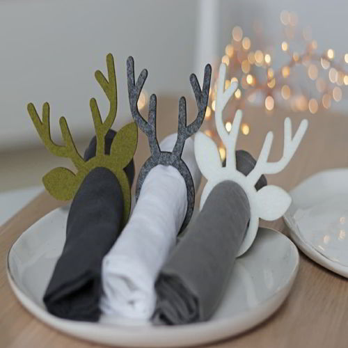 طرح حلقه جا دستی گوزن چوبی برش لیزری - wooden deer napkin holder ring laser cutting - برای دستگاه CNC چوب و لیزر (سی ان سی)
