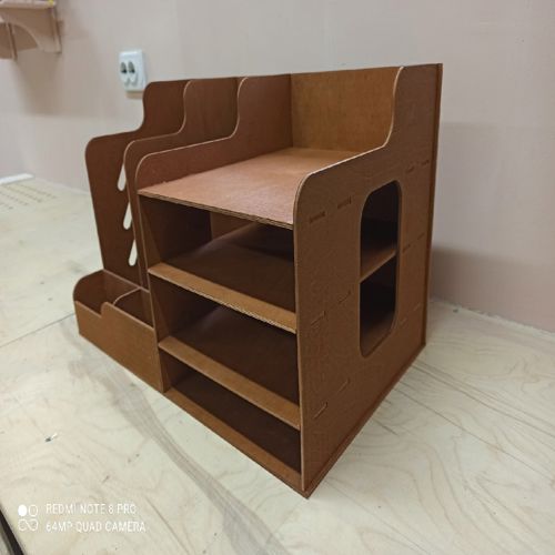 طرح میز چوبی سازماندهنده برای پوشه فایل لیزر - wooden desk organizer for file folder laser cut - برای دستگاه CNC چوب و لیزر (سی ان سی)
