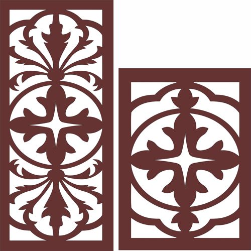 طرح پنل صفحه درز جداکننده چوبی برای برش لیزری - wooden divider seamless screen panel for laser cut ve - برای دستگاه CNC چوب و لیزر (سی ان سی)