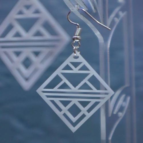 طرح گوشواره چوبی گوشواره اکریلیک الگوی جواهرات برش لیزری - wooden earring design acrylic earring jewelry template laser cut ve - برای دستگاه CNC چوب و لیزر (سی ان سی)