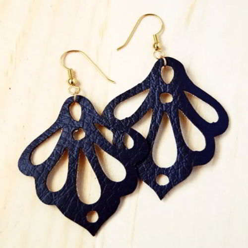 طرح گوشواره چوبی لیزر - wooden earring design laser cut jpeg - برای دستگاه CNC چوب و لیزر (سی ان سی)
