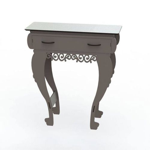 طرح میز عسلی چوبی با کشو کشو - wooden end table with drawers - برای دستگاه CNC چوب و لیزر (سی ان سی)