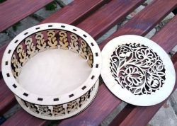 طرح جعبه کادوی چوبی برای برش لیزر cnc - wooden gift box for laser cut cnc - برای دستگاه CNC چوب و لیزر (سی ان سی)