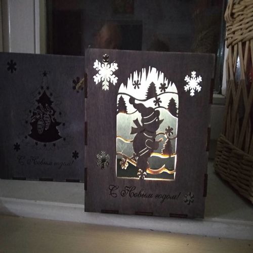 طرح جعبه کادوی چوبی آدم برفی ایده قالب ایده برش لیزری - wooden gift box snowman gift idea template laser cut ve - برای دستگاه CNC چوب و لیزر (سی ان سی)