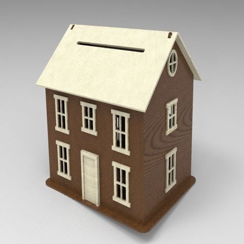 طرح خانه چوبی برش لیزری cnc - wooden house laser cutting cnc - برای دستگاه CNC چوب و لیزر (سی ان سی)