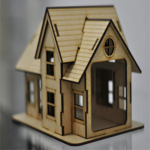 طرح قالب اسباب بازی خانه چوبی - wooden house toy template - برای دستگاه CNC چوب و لیزر (سی ان سی)
