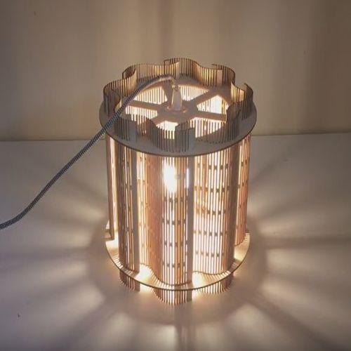 طرح لامپ چوبی برای برش لیزری - wooden lamp for laser cut - برای دستگاه CNC چوب و لیزر (سی ان سی)