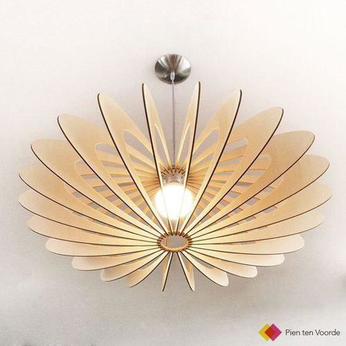 طرح آباژور چوبی مبلمان داخلی - wooden lamp shade interior furniture - برای دستگاه CNC چوب و لیزر (سی ان سی)