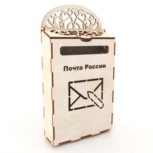 طرح صندوق پستی چوبی برای برش لیزری - wooden mailbox for laser cut ve - برای دستگاه CNC چوب و لیزر (سی ان سی)