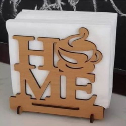 طرح جا دستمال چوبی خانگی برش لیزری - wooden napkin holder home laser cutting ve - برای دستگاه CNC چوب و لیزر (سی ان سی)
