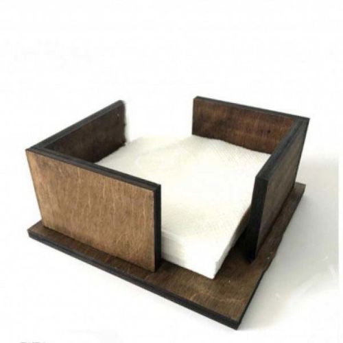طرح جا دستمال چوبی سازماندهنده برش لیزری - wooden napkin holder organizer laser cutting - برای دستگاه CNC چوب و لیزر (سی ان سی)