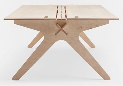 طرح wooden-office-table