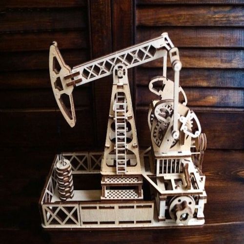طرح پمپ روغن چوبی برای برش لیزری - wooden oil pump for laser cut ve - برای دستگاه CNC چوب و لیزر (سی ان سی)