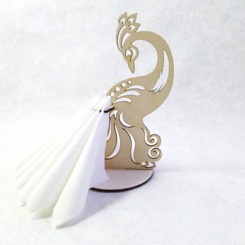 طرح wooden-peacock-napkin-holder-elegant-dining-table-decor-for-laser-cut-ve