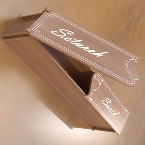 طرح مداد چوبی جعبه هدیه خودکار سازماندهنده برش لیزری - wooden pencil gift case pen organizer laser cut ve - برای دستگاه CNC چوب و لیزر (سی ان سی)