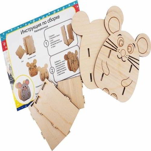 طرح جا مداد چوبی پایه لیزر - wooden pencil holder stand laser cut - برای دستگاه CNC چوب و لیزر (سی ان سی)