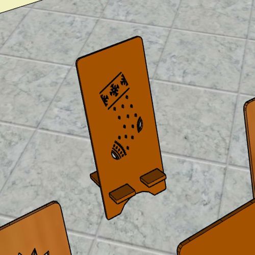طرح پایه گوشی چوبی کریسمس جوراب لیزر - wooden phone stand christmas stocking laser cut - برای دستگاه CNC چوب و لیزر (سی ان سی)