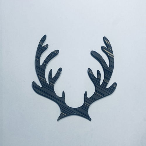 طرح شاخ گوزن چوبی برش شاخ گوزن چوبی شکل برش لیزری - wooden reindeer antlers cutout wood reindeer antlers shape laser cut - برای دستگاه CNC چوب و لیزر (سی ان سی)