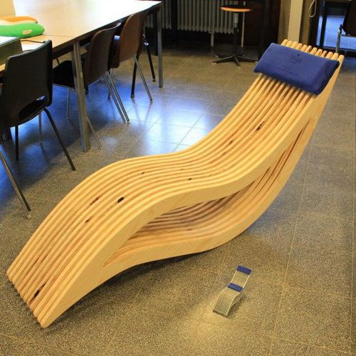 طرح صندلی تخت چوبی برش cnc - wooden rest chair cnc cutting ve - برای دستگاه CNC چوب و لیزر (سی ان سی)