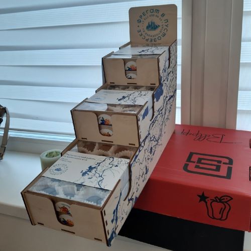 طرح قفسه فروشی استند پله چوبی برای برش لیزری - wooden step display stand retail shelvingfor laser cut ve - برای دستگاه CNC چوب و لیزر (سی ان سی)