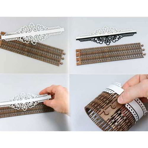 طرح میز چوبی حلقه نگهدارنده دستمال برش لیزری - wooden table napkin rings holder laser cutting ve - برای دستگاه CNC چوب و لیزر (سی ان سی)