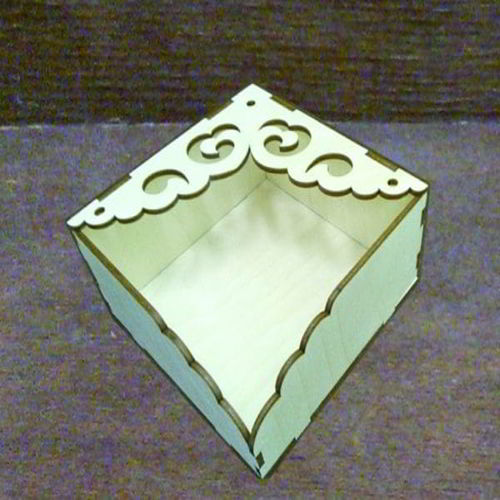طرح جا دستمال کاغذی چوبی لیزری - wooden tissue paper napkin holder laser cutting - برای دستگاه CNC چوب و لیزر (سی ان سی)
