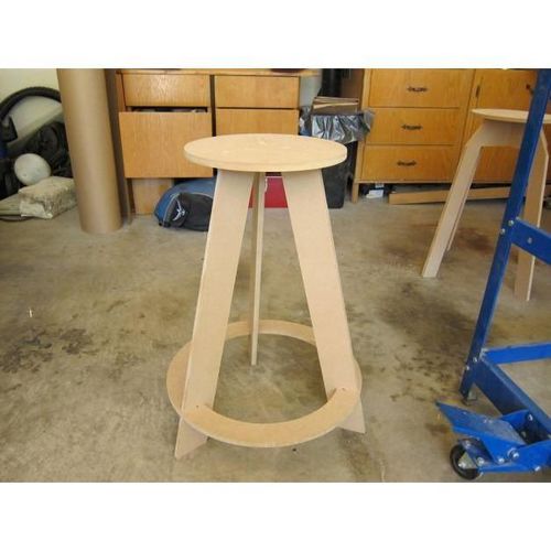 طرح چهارپایه کارگاهی برای برش لیزری - workshop stool for laser cut - برای دستگاه CNC چوب و لیزر (سی ان سی)