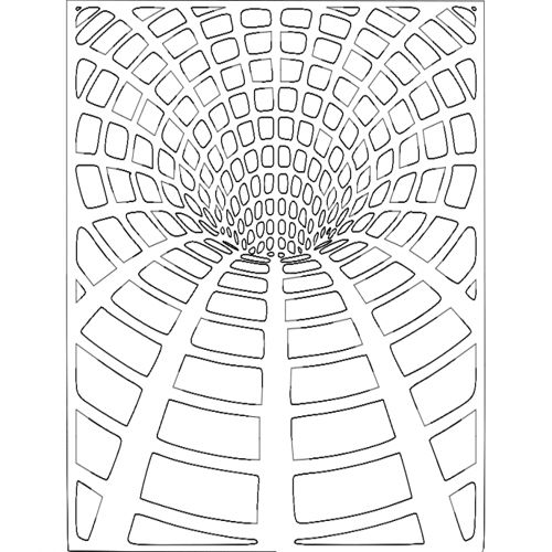 طرح کرم چاله - worm hole 3434 - برای دستگاه CNC چوب و لیزر (سی ان سی)