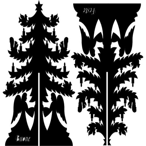 طرح درخت کریسمس mastree - xmastree - برای دستگاه CNC چوب و لیزر (سی ان سی)