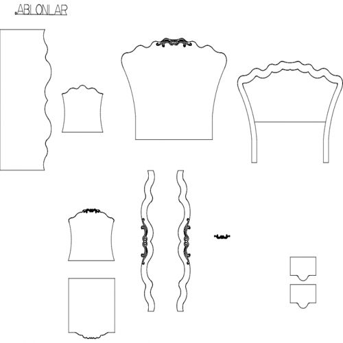 طرح تخت خواب yatakodasi - yatakodasi1 - برای دستگاه CNC چوب و لیزر (سی ان سی)