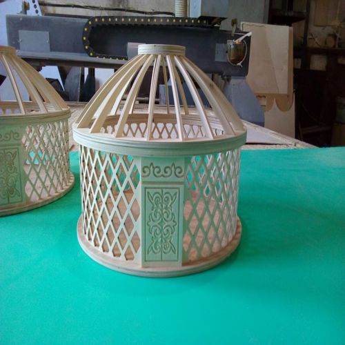 طرح یورت جعبه - yurt box - برای دستگاه CNC چوب و لیزر (سی ان سی)