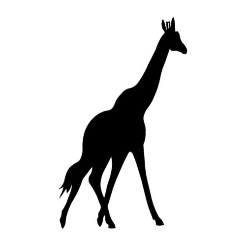 طرح وکتور زرافه حیوان گردن دراز برای برش - zyrafa giraffe silhouette - برای دستگاه CNC چوب و لیزر (سی ان سی)