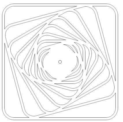 طرح سه بعدی برای برش دستگاه cnc چوب و لیزر laser cut 