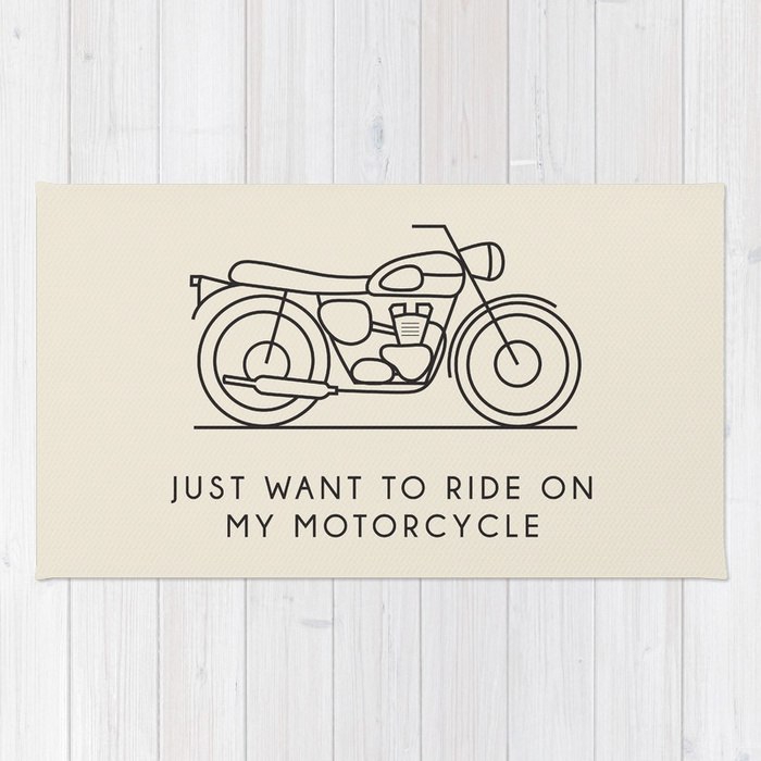 طرح دیواری موتورسیکلت مناسب برای استفاده در دستگاه های cnc چوب و cnc لیزر - just want to ride on my motorcycle wall art cdr file