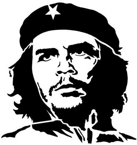 طرح silhouette چه گوارا مناسب برای استفاده در دستگاه های cnc چوب و cnc لیزر - che guevara silhouette dxf file