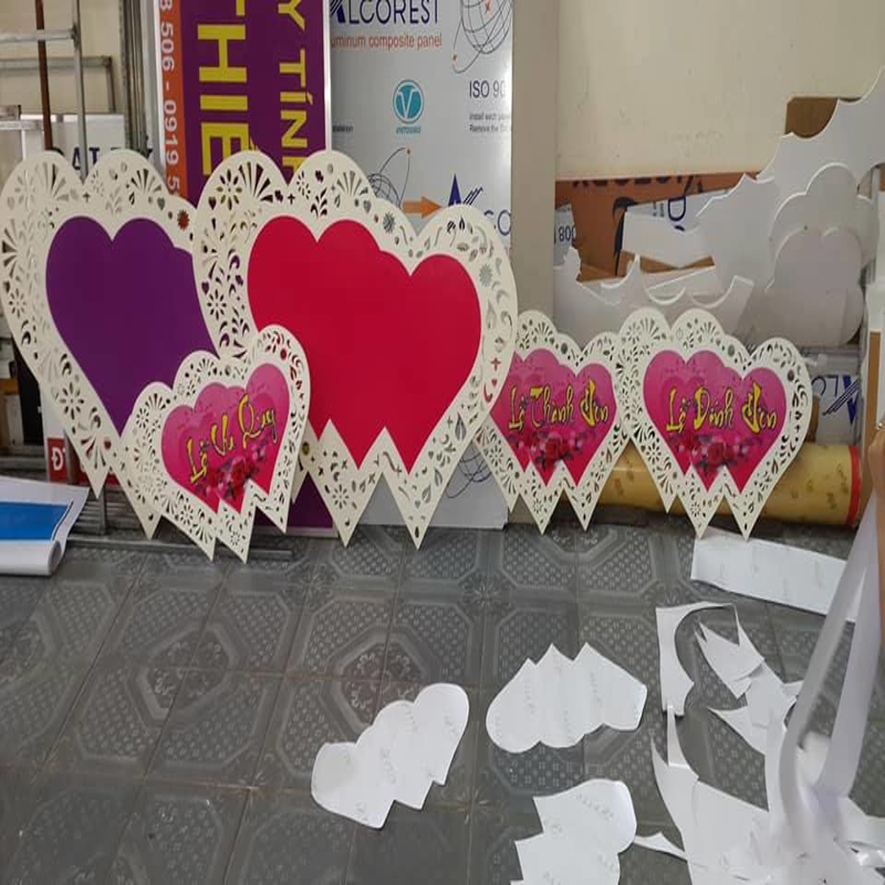 طرح کاردستی قلب روز ولنتاین مناسب برای استفاده در دستگاه های cnc چوب و cnc لیزر - valentines day heart craft cdr file