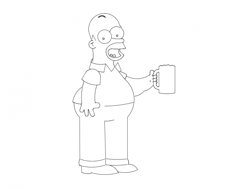 طرح هومر مناسب برای استفاده در دستگاه های cnc چوب و cnc لیزر - homer dxf file